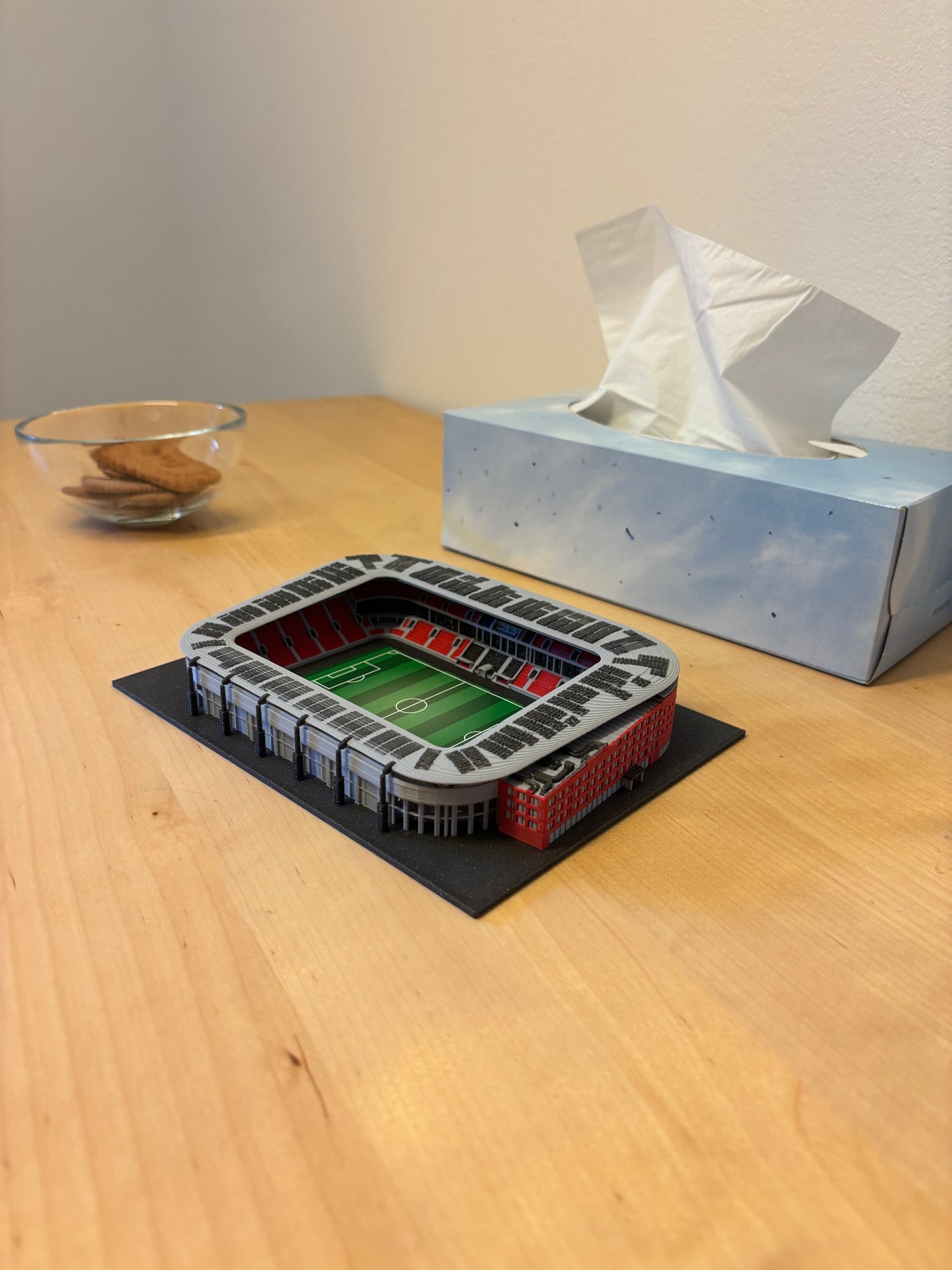 Barevný 3D model Fortuna Areny SK Slavia Praha – Eden COLORED – StadiArt 3D – pohled 9