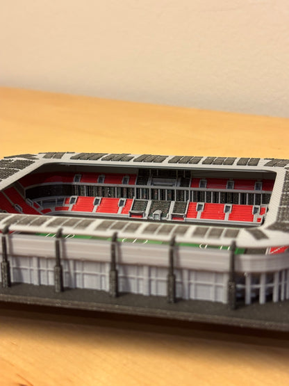 Barevný 3D model Fortuna Areny SK Slavia Praha – Eden COLORED – StadiArt 3D – pohled 8