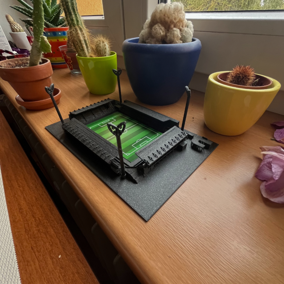 3D model stadionu 1. FC Slovácko Uherské Hradiště – StadiArt 3D – pohled 3