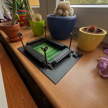 3D model stadionu 1. FC Slovácko Uherské Hradiště – StadiArt 3D – pohled 3