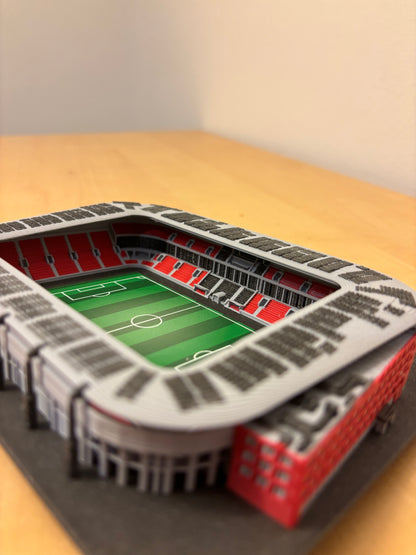Barevný 3D model Fortuna Areny SK Slavia Praha – Eden COLORED – StadiArt 3D – pohled 7