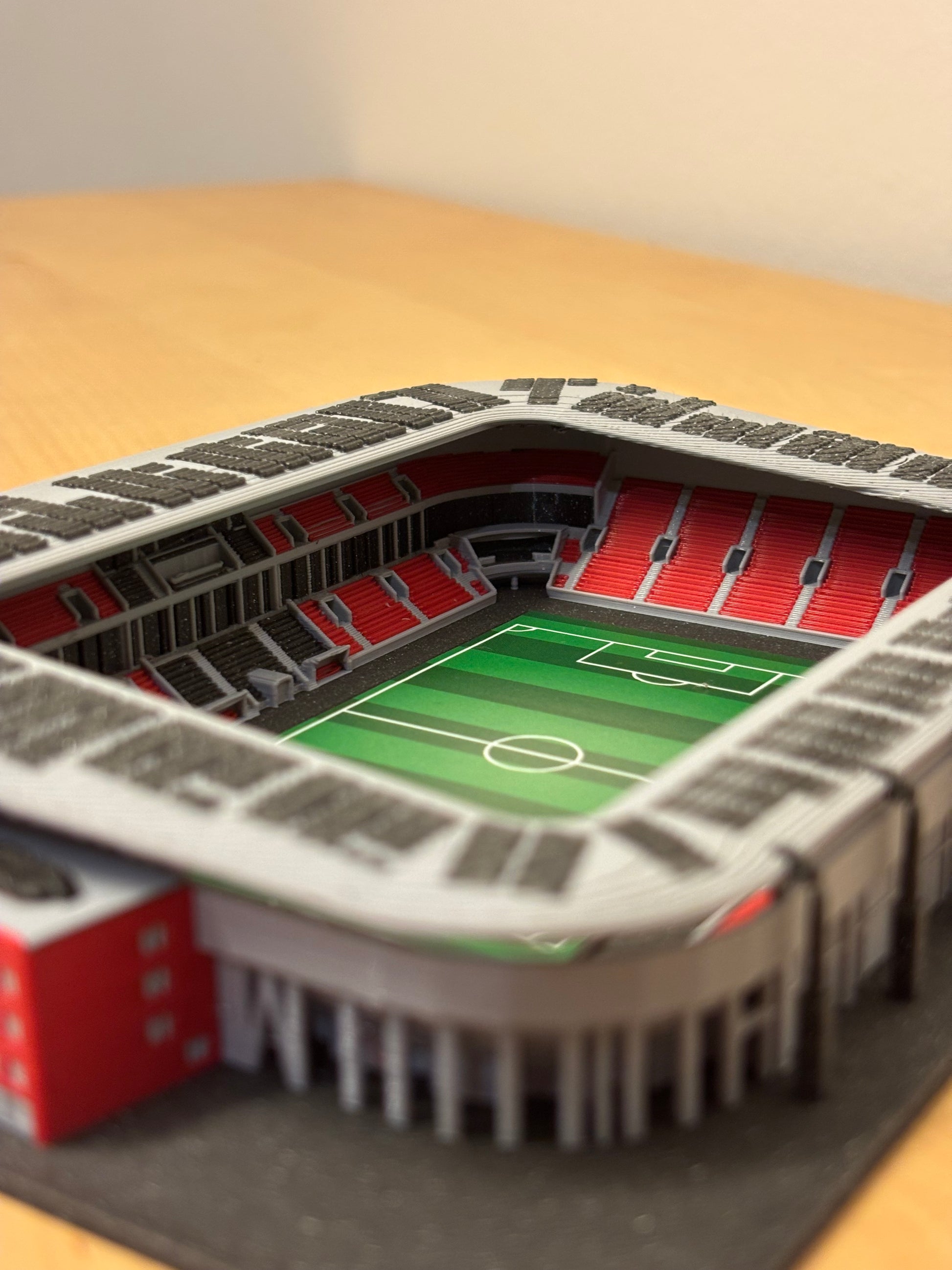 Barevný 3D model Fortuna Areny SK Slavia Praha – Eden COLORED – StadiArt 3D – pohled 6