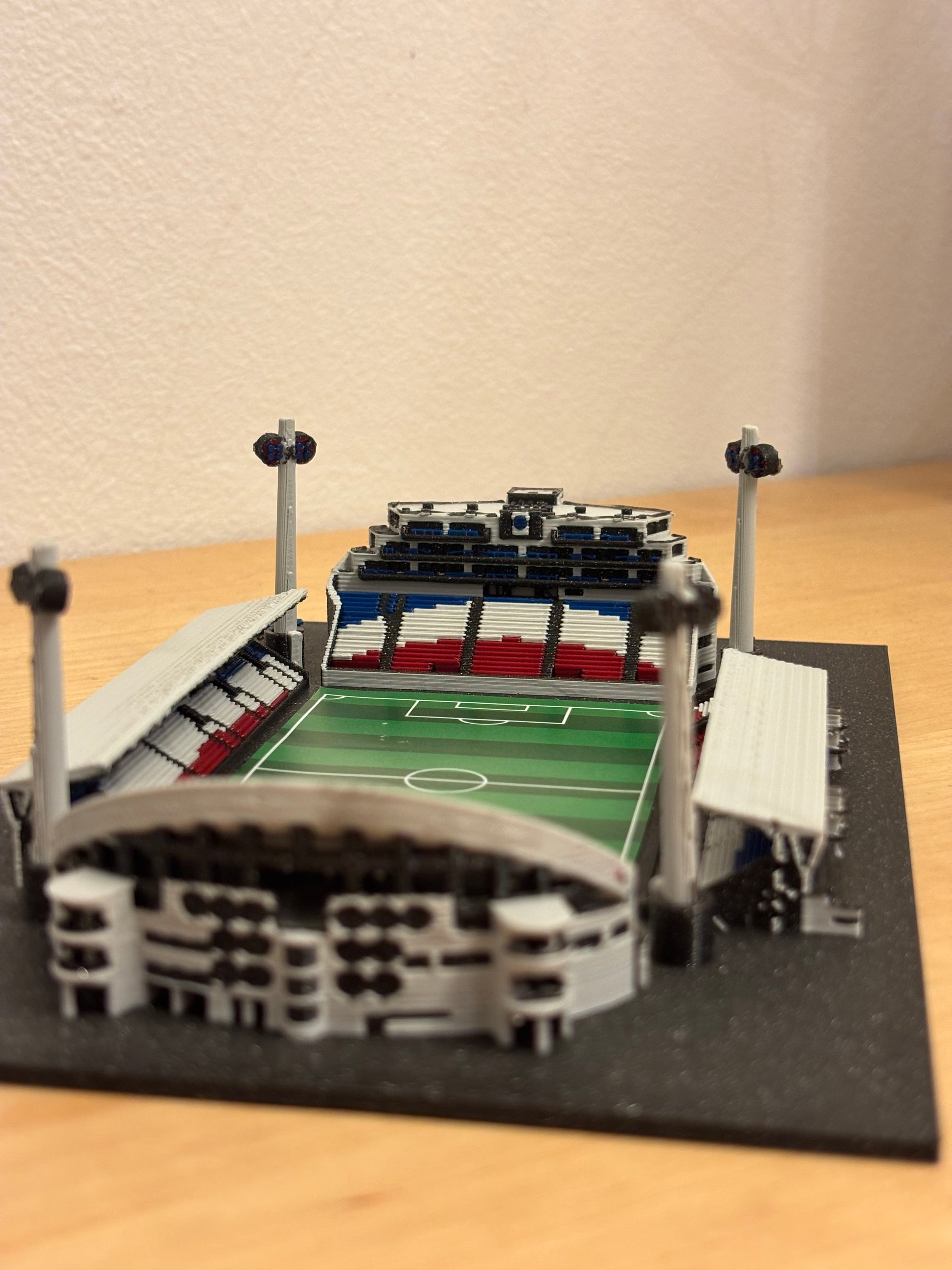Barevný 3D model Androva stadionu Sigma Olomouc – StadiArt 3D – pohled 8