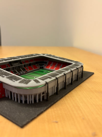 Barevný 3D model Fortuna Areny SK Slavia Praha – Eden COLORED – StadiArt 3D – pohled 12
