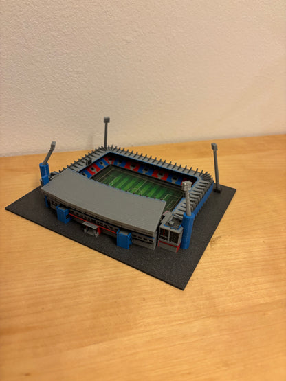 Barevný 3D model Doosan Areny FC Viktoria Plzeň – StadiArt 3D – pohled 4