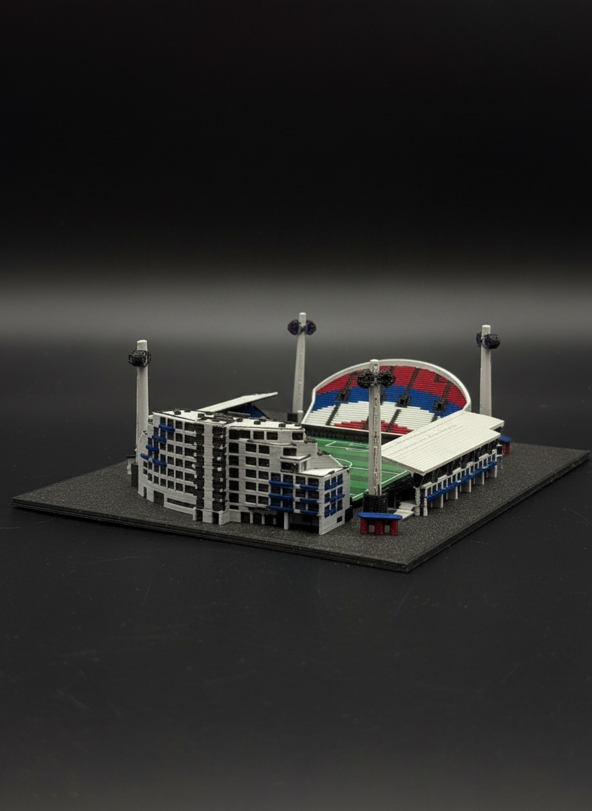 Barevný 3D model Androva stadionu Sigma Olomouc – StadiArt 3D – pohled 10