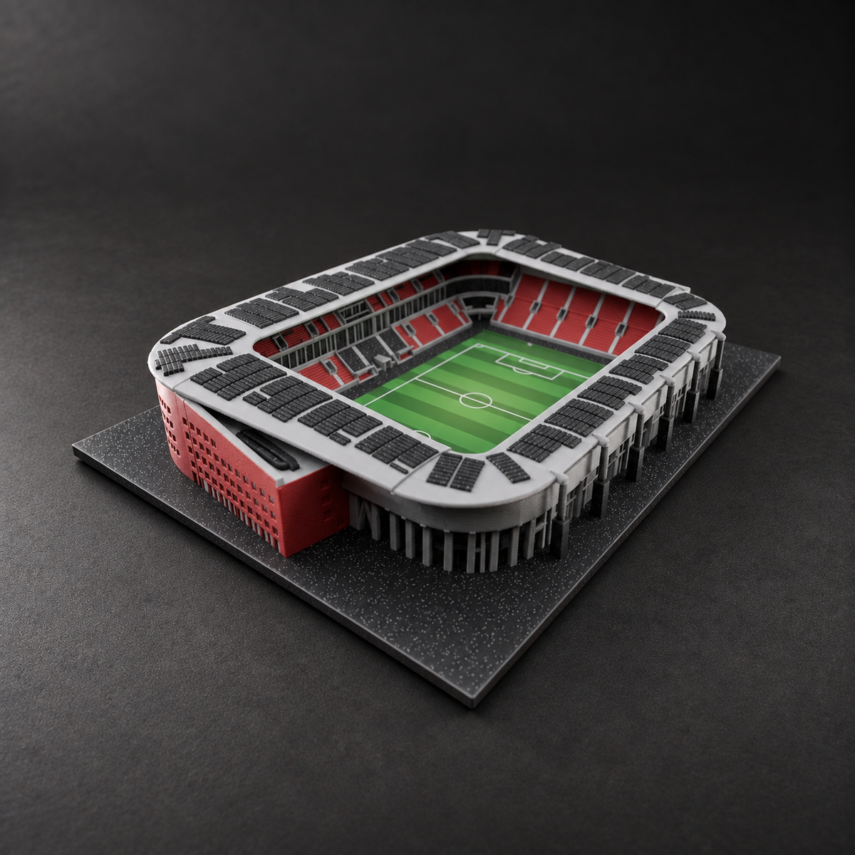 Barevný model stadionu Eden – realistická studiová vizualizace