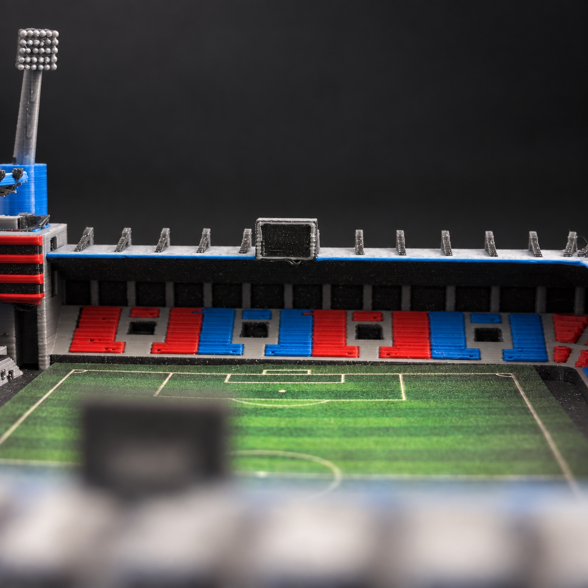 Barevný model Doosan Areny – detail hřiště