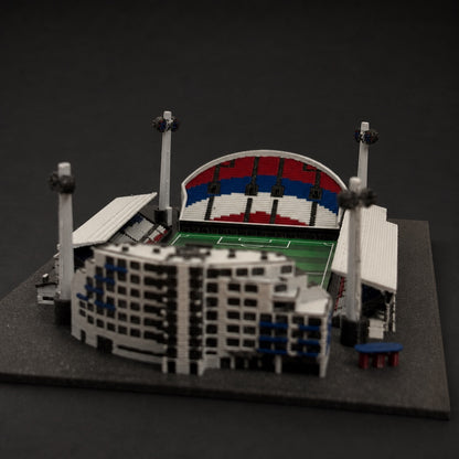Barevný 3D model Androva stadionu Sigma Olomouc – StadiArt 3D – pohled 4