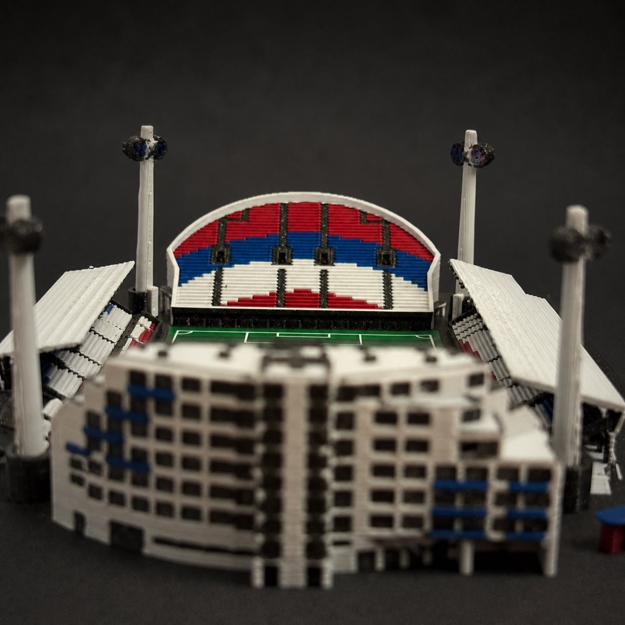 Barevný 3D model Androva stadionu Sigma Olomouc – StadiArt 3D – pohled 7
