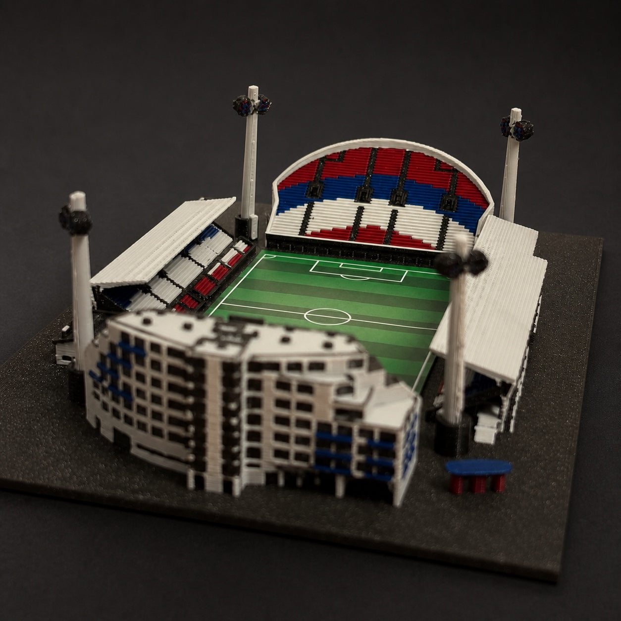 Barevný 3D model Androva stadionu Sigma Olomouc – StadiArt 3D – pohled 9
