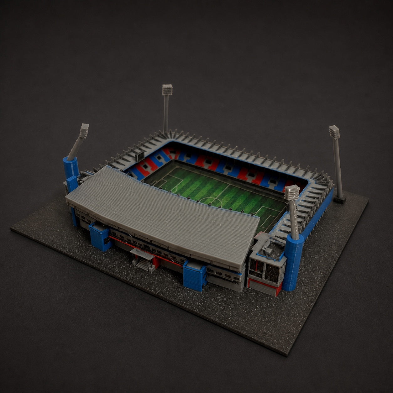 Barevný 3D model Doosan Areny FC Viktoria Plzeň – StadiArt 3D – pohled 4