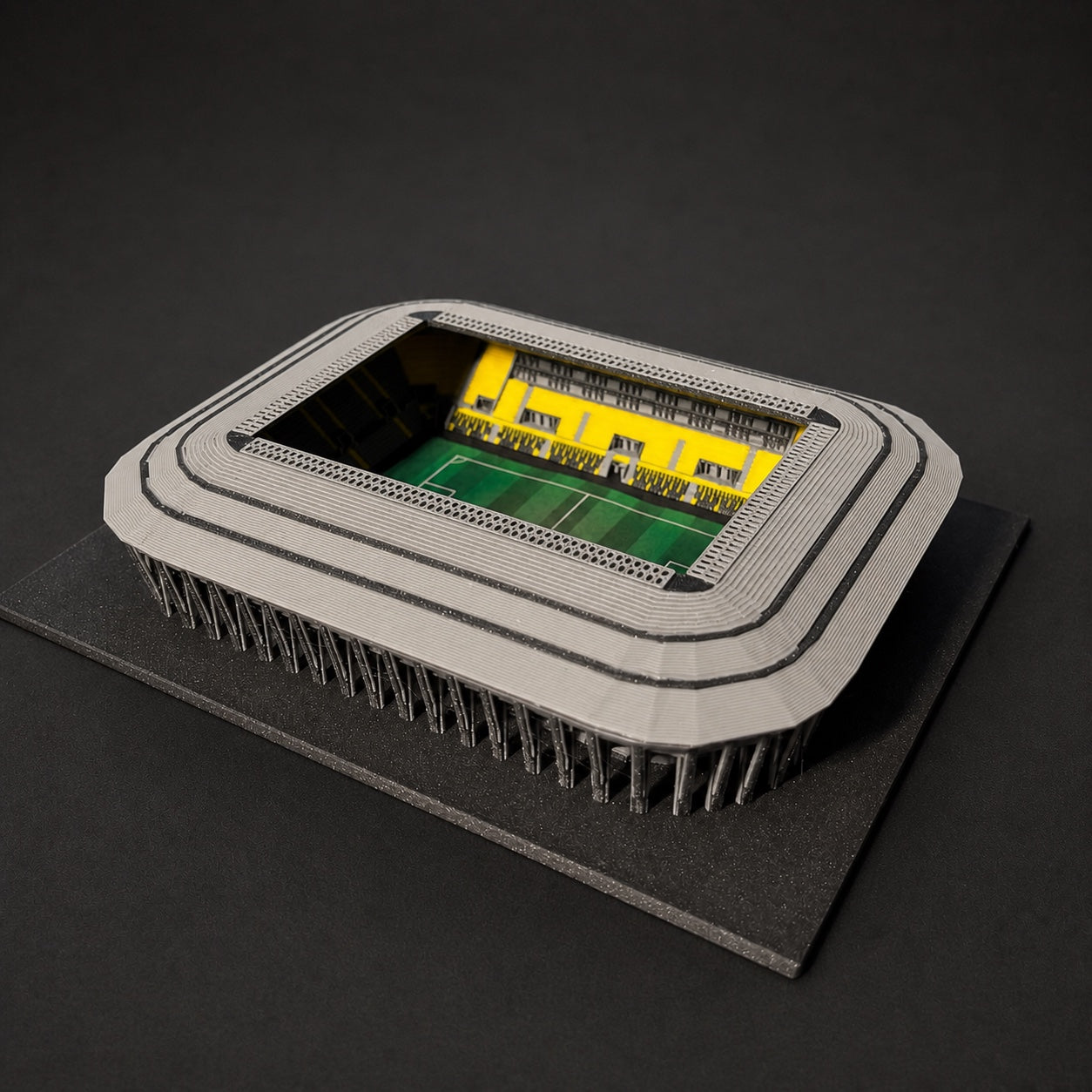 Barevný 3D model Rudolf-Harbig-Stadionu Dynamo Dresden – StadiArt 3D – pohled 8