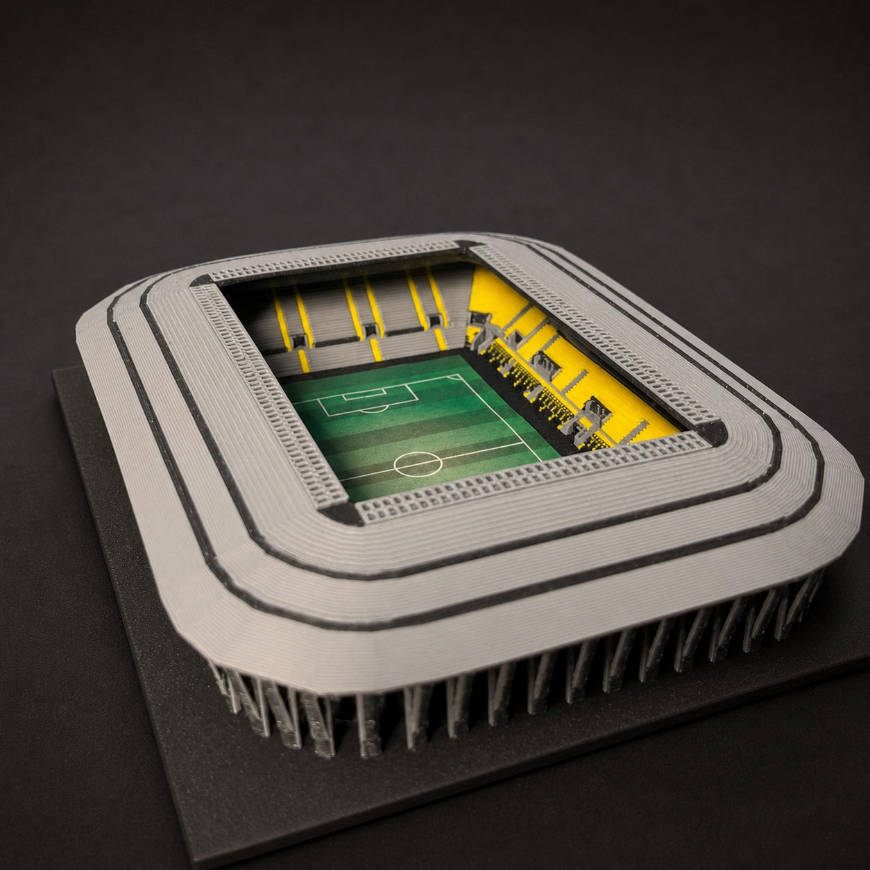 Barevný 3D model Rudolf-Harbig-Stadionu Dynamo Dresden – StadiArt 3D – pohled 9