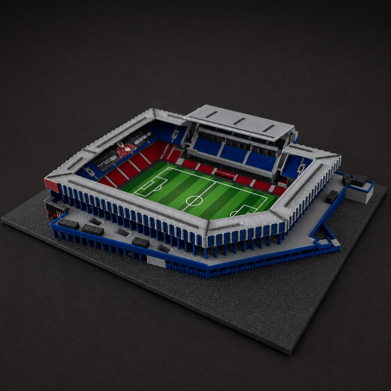 Barevný 3D model EPET ARENY AC Sparta Praha – Letná COLORED – StadiArt 3D – pohled 3
