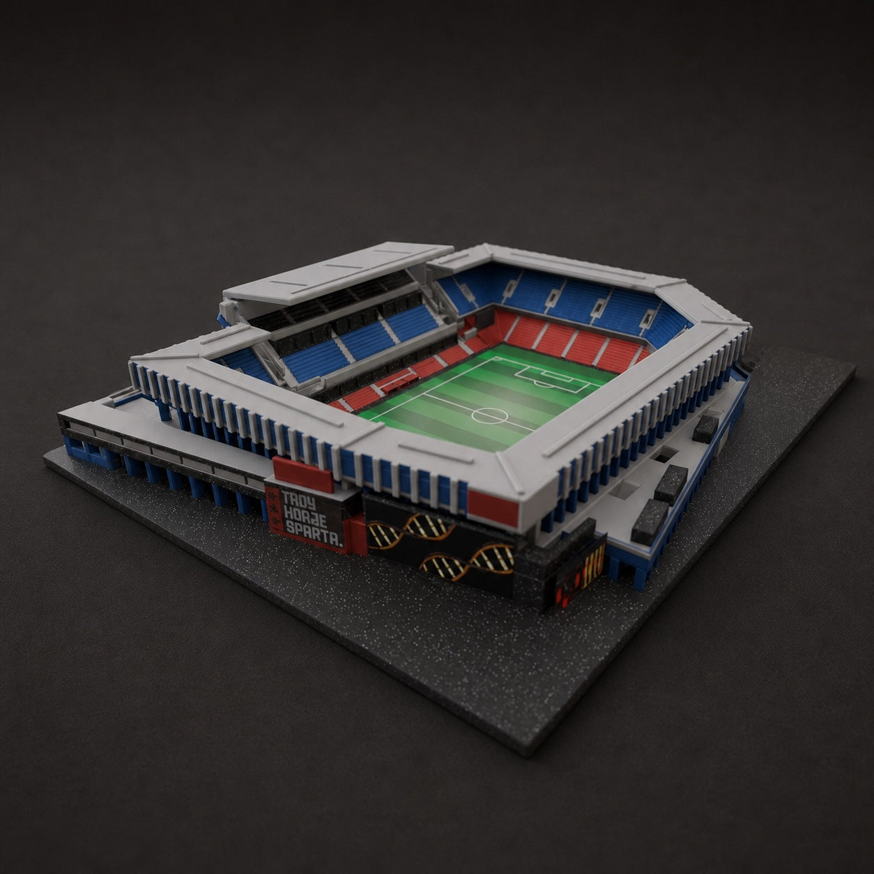 Barevný 3D model EPET ARENY AC Sparta Praha – Letná COLORED – StadiArt 3D – pohled 5