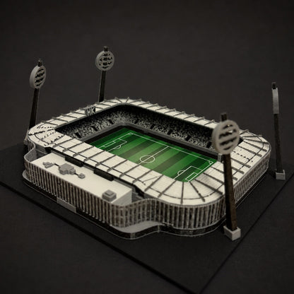 Barevný 3D model Malšovické Arény FC Hradec Králové – StadiArt 3D – pohled 4